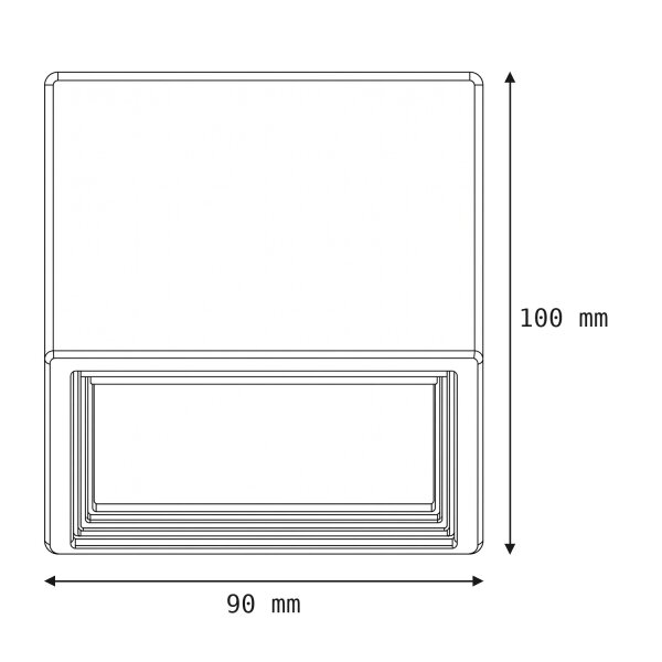 Spot de plafond rectangulaire GU10 Blanc Métal Moderne DOWNLIGHT