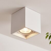 Spot de plafond rectangulaire GU10 Blanc Métal...