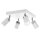 Spot de plafond r&eacute;glable blanc chrome 4-flamme GU10 m&eacute;tal