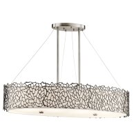 Lampe de plafond RINA en étain blanc L:86cm...