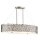Lampe de plafond RINA en &eacute;tain blanc L:86cm raccourcissable Lampe