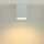 Spot de plafond GU10 blanc métal carré largeur 11,5 cm DOWNLIGHT