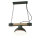 Lampe à suspendre bois métal E27 en cuivre antique HAKON