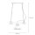 Lampe à suspendre bois métal E27 en cuivre antique HAKON