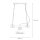 Lampe à suspendre Shabby Blanc Métal Bois décoratif E27 HAKON