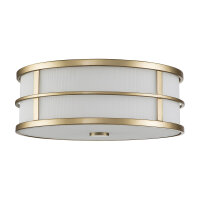 Lampe de plafond laiton crème Ø 34 cm E27...