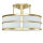Lampe de plafond laiton crème 3x E27 Ø 34 cm ronde SHOJI