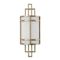 Applique verre métal H : 39 cm Crème laiton...