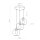 Suspension noir graphite E27 tissu anti-éblouissement