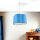 Lampe à suspendre Enfants Métal Tissu E27 Blanc Bleu