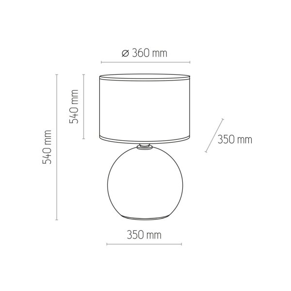 Lampe de chevet verre tissu blanc argent 54 cm grand