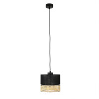 Lampe à suspendre Moderne Noir Marron E27...