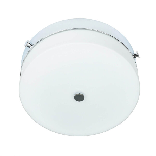 Plafonnier LED JANJA en chrome IP44 Ø25cm Lampe