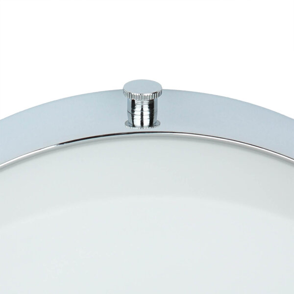 Plafonnier LED JANJA en chrome IP44 Ø25cm Lampe