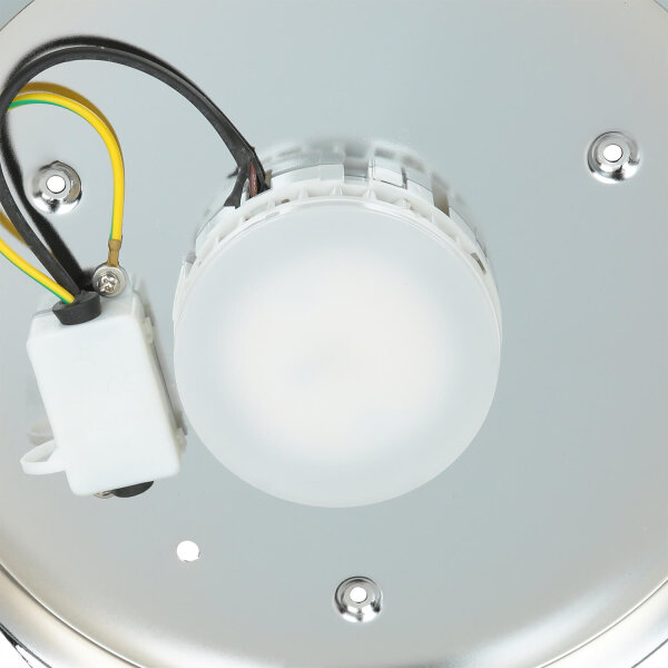 Plafonnier LED JANJA en chrome IP44 Ø25cm Lampe