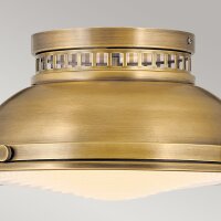 Lampe de plafond laiton antique 2x E27 Ø 32 cm...