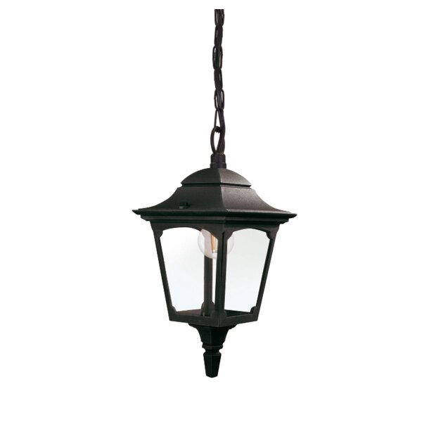 Lampe dextérieur Noir IP44 E27 Verre Aluminium Rustique