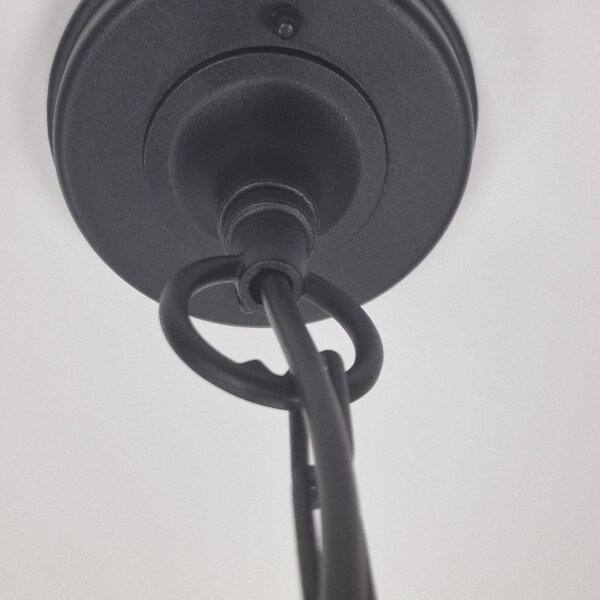 Lampe dextérieur Noir IP44 E27 Verre Aluminium Rustique