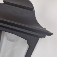 Lampe dextérieur Noir IP44 E27 Verre Aluminium...