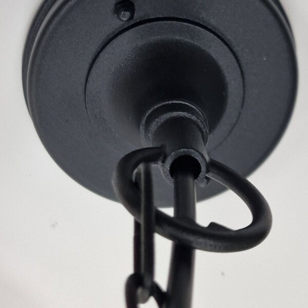 Lampe dextérieur IP44 E27 Noir Verre Aluminium Rustique