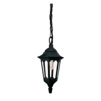 Lampe dext&eacute;rieur IP44 E27 Noir Verre Aluminium...