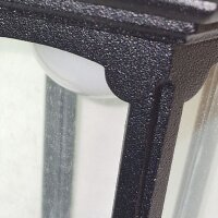 Lampe dextérieur IP44 E27 Noir Verre Aluminium...