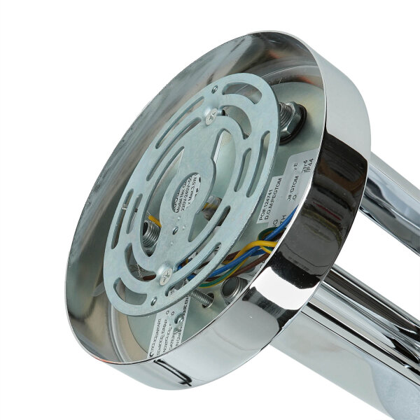 Plafonnier LED salle de bain verre satiné faible éblouissement IP44