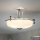 Plafonnier LED salle de bain verre satiné faible éblouissement IP44