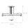 Plafonnier LED salle de bain verre satiné faible éblouissement IP44
