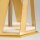 Lampe de table laiton brossé blanc E27 87 cm de haut métal tissu