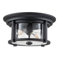 Plafonnier extérieur rond Ø 33 cm Noir...