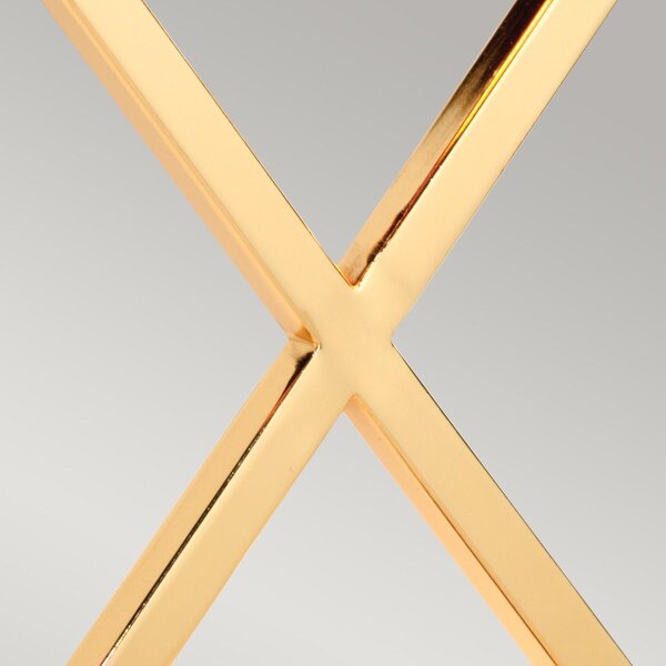 Lampe de table en or ivoire E27 68 cm tissu métal