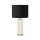 Lampe de table Blanc Noir E27 65 cm Classique Salon