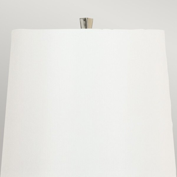 Lampe de table grande 79 cm de haut Noir Blanc Tissu Métal E27