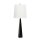 Lampe de table grande 79 cm de haut Noir Blanc Tissu Métal E27