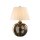 Grande lampe de table en bronze ivoire 71 cm Classique E27