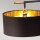 Lampadaire noir laiton 162 cm de haut E27 tissu métal