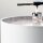 Lampe de table salon noir blanc nickel poli E27 66 cm