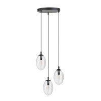 Lampe &agrave; suspendre 3 flammes r&eacute;glable verre...