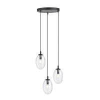 Lampe à suspendre 3 flammes réglable verre...