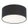 Plafonnier Abat-jour en tissu Ø31 cm rond E27 en noir