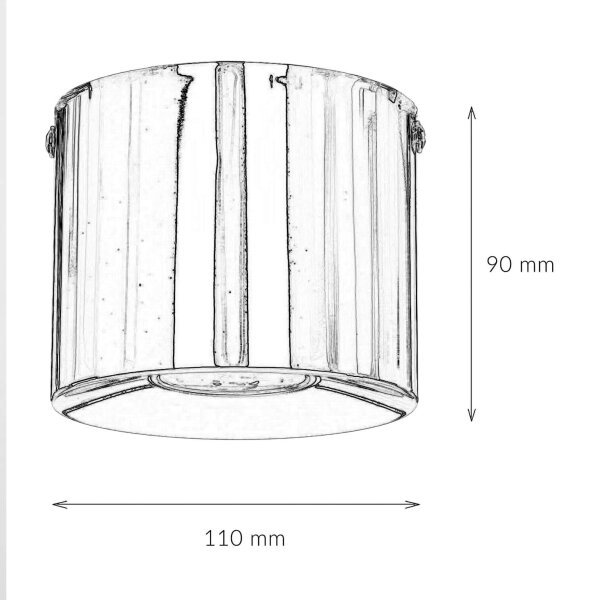 Spot de plafond en métal chromé GU10 lumière accentuée