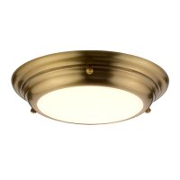 Plafonnier LED salle de bain en laiton IP54 Ø36cm...