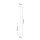 Lampe à suspendre étroite Ø 4 cm Métal Verre G9 Cylindre Moderne