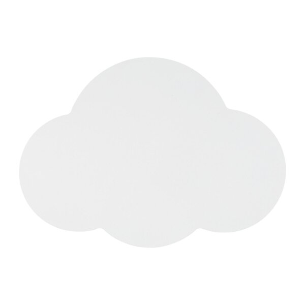 Lampe pour chambre denfant mur blanc 2x G9 métal nuage indirect