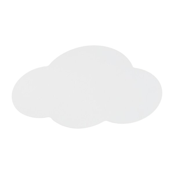 Lampe pour chambre denfant mur blanc 2x G9 métal nuage indirect