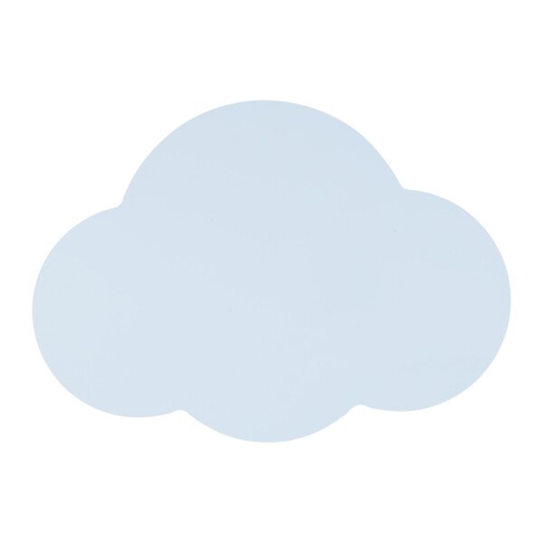 Applique murale chambre denfant nuage 2x G9 bleu clair métal