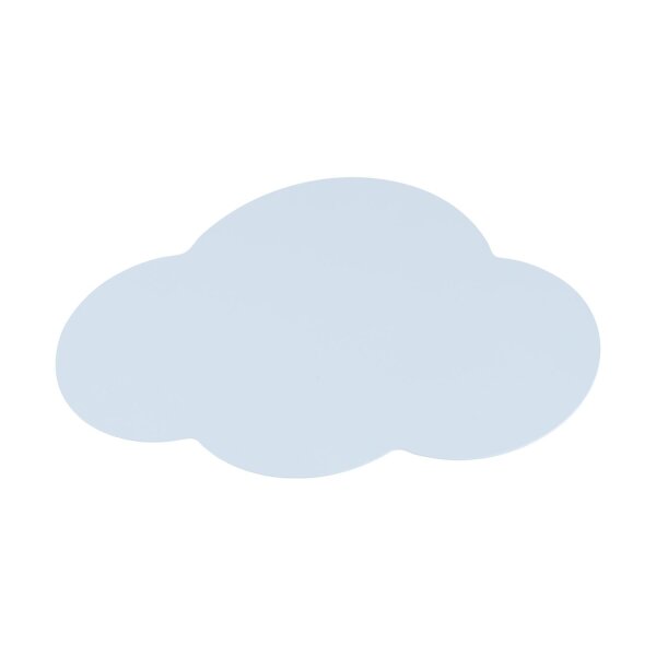 Applique murale chambre denfant nuage 2x G9 bleu clair métal