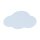 Applique murale chambre denfant nuage 2x G9 bleu clair métal