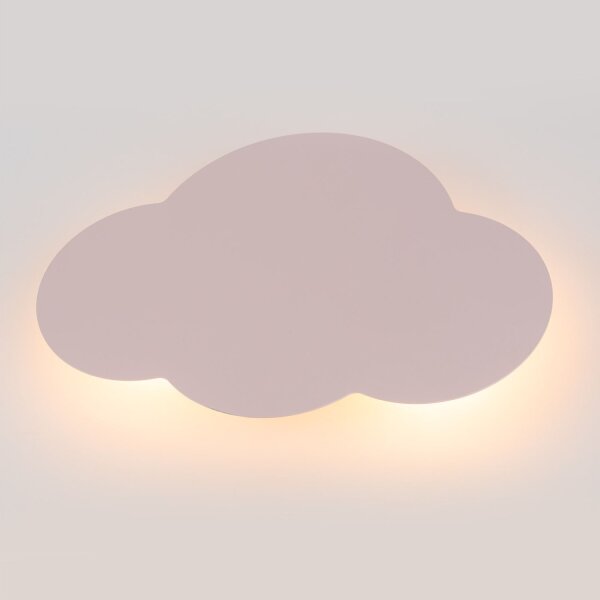 Lampe pour chambre denfant Mur Rose Nuage 2x G9 Métal WOLKI